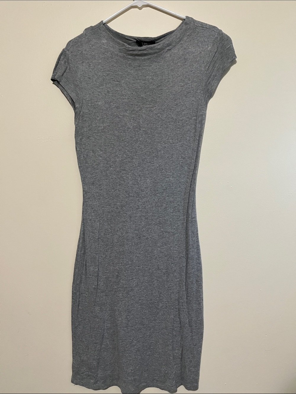 Joe&Elle Heather Gray Crewneck T-Shirt Dress